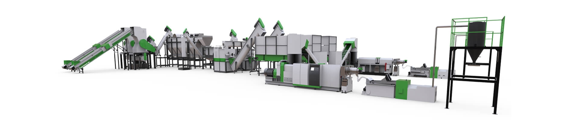 PET recycling washing line - compatible with TPET